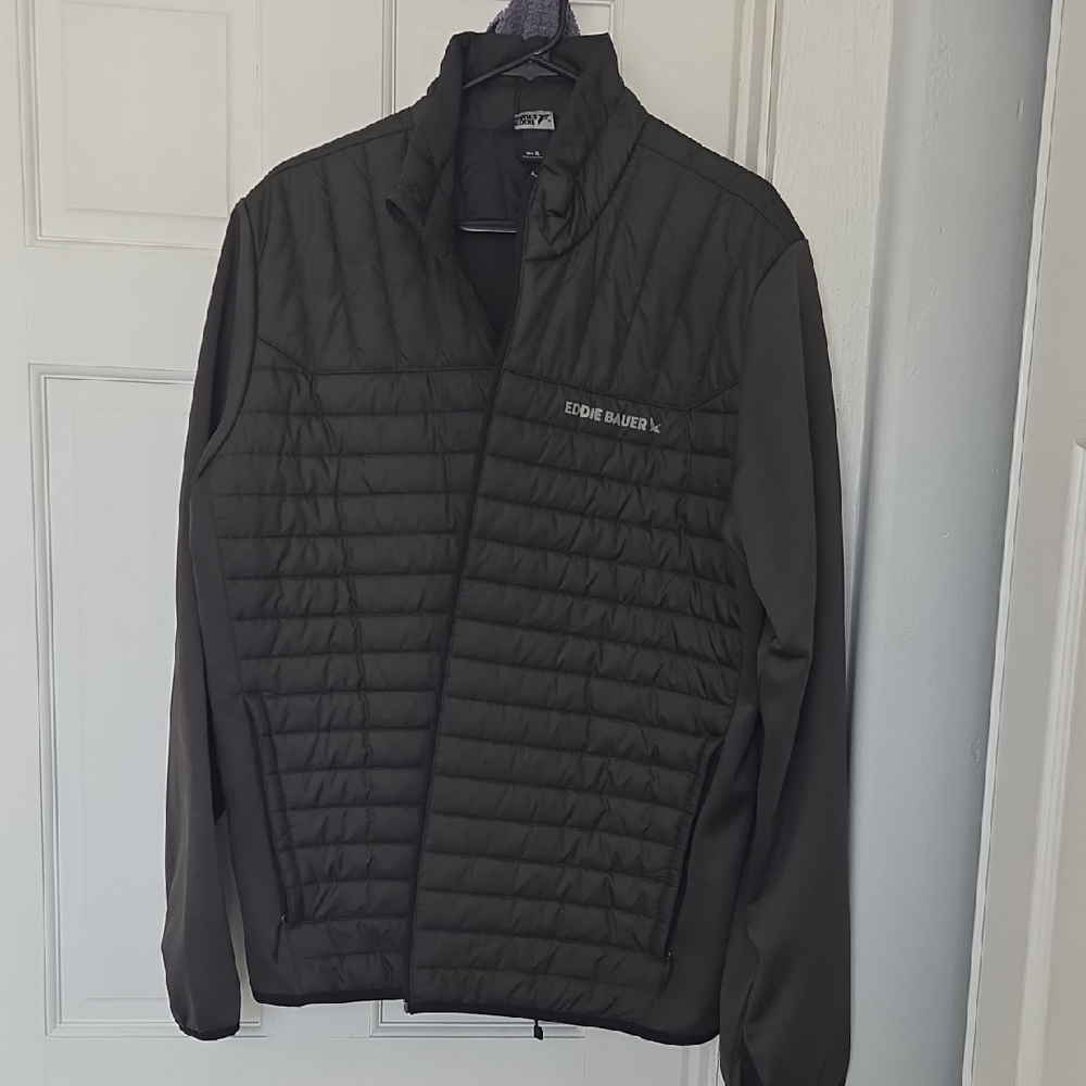 Eddie Bauer Men's Forest Green Hybrid Jacket